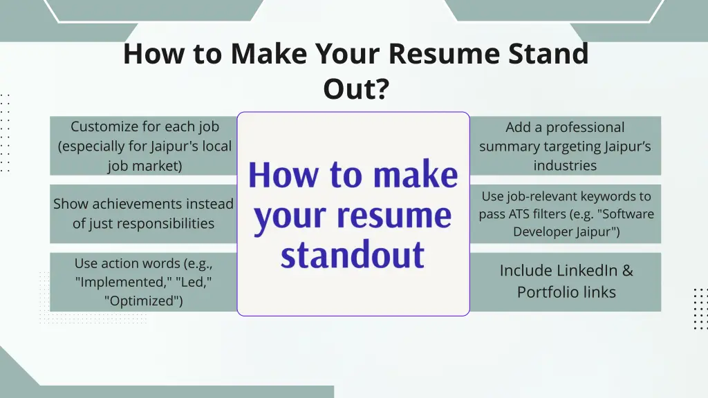 how to make your resume stand out