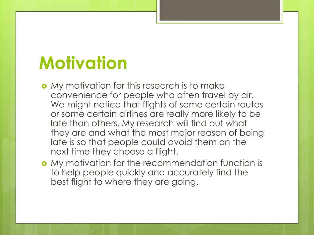 motivation