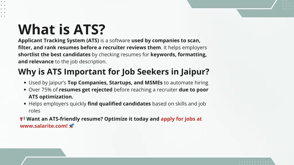 what is ats applicant tracking system