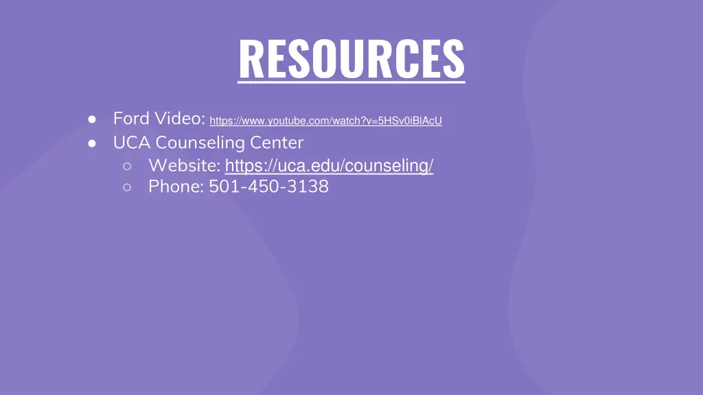 resources