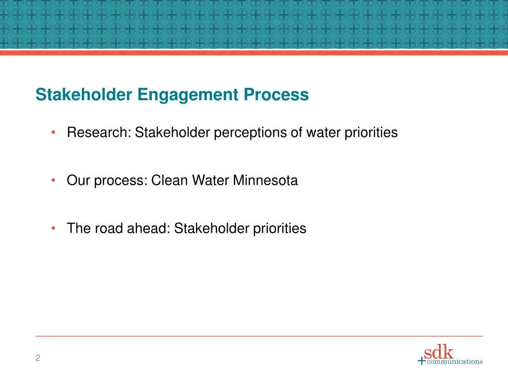 stakeholder engagement process