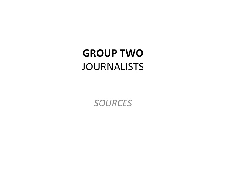 group two journalists