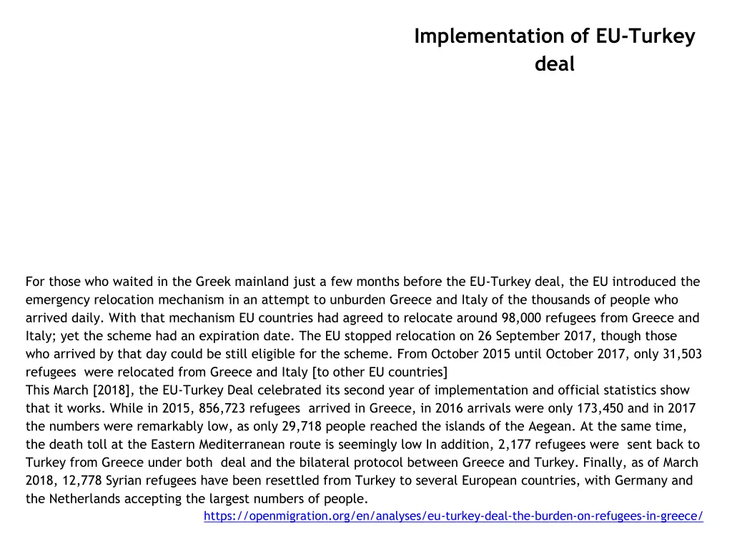 implementation of eu turkey deal