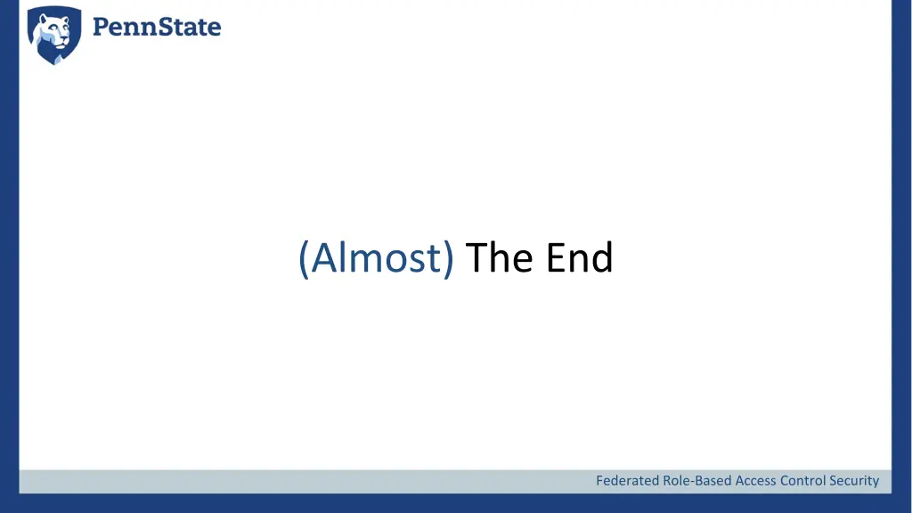 almost the end