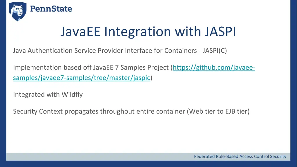 javaee integration with jaspi