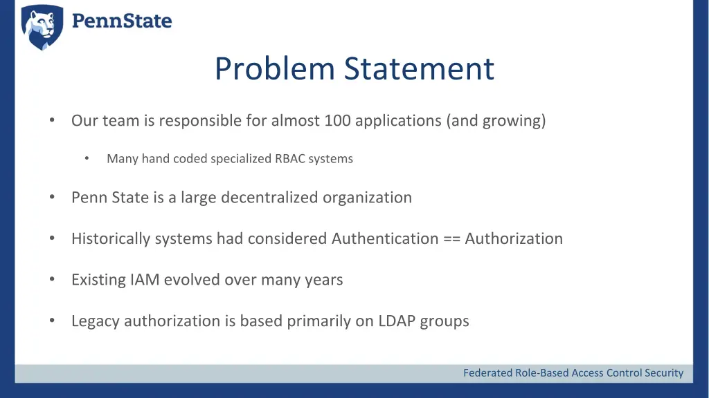 problem statement