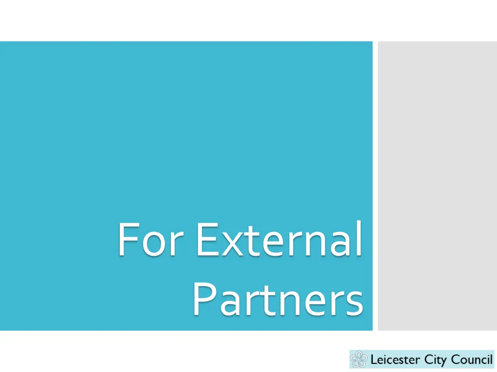 for external partners