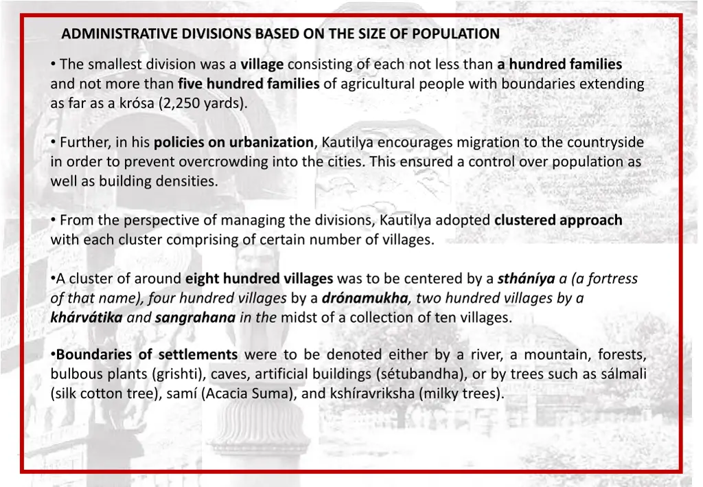 administrative divisions based on the size