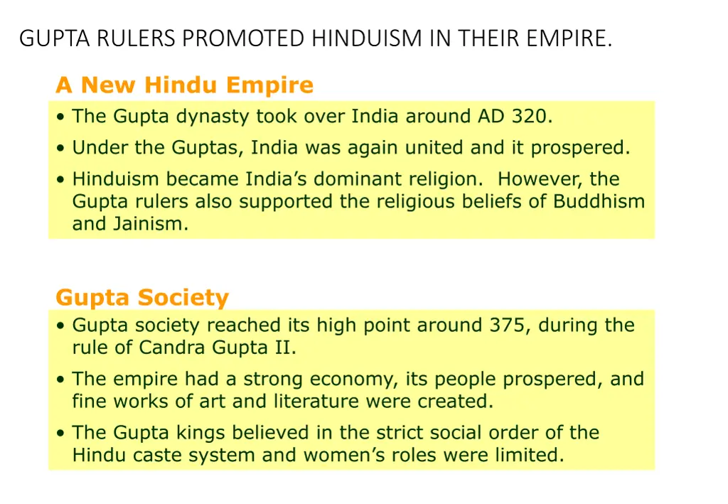 gupta rulers promoted hinduism in their empire
