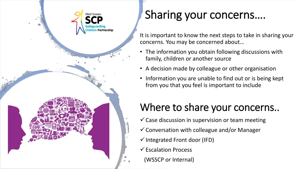 sharing your concerns sharing your concerns
