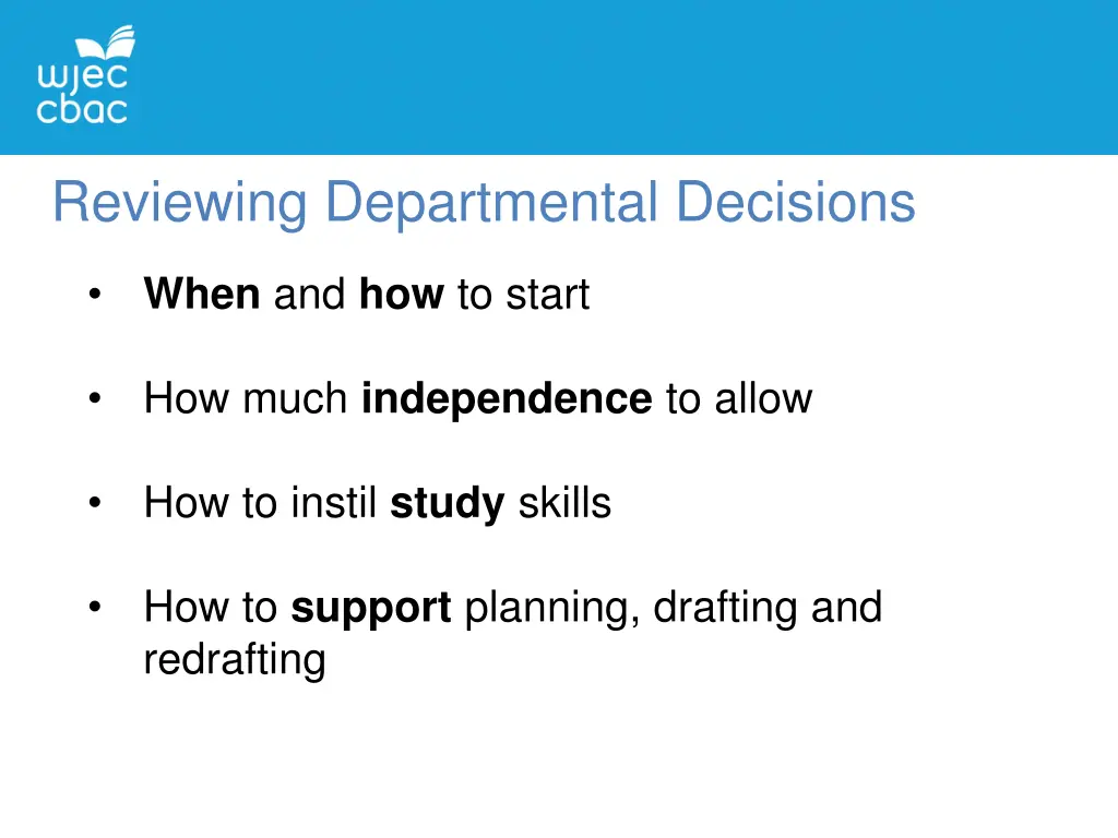reviewing departmental decisions