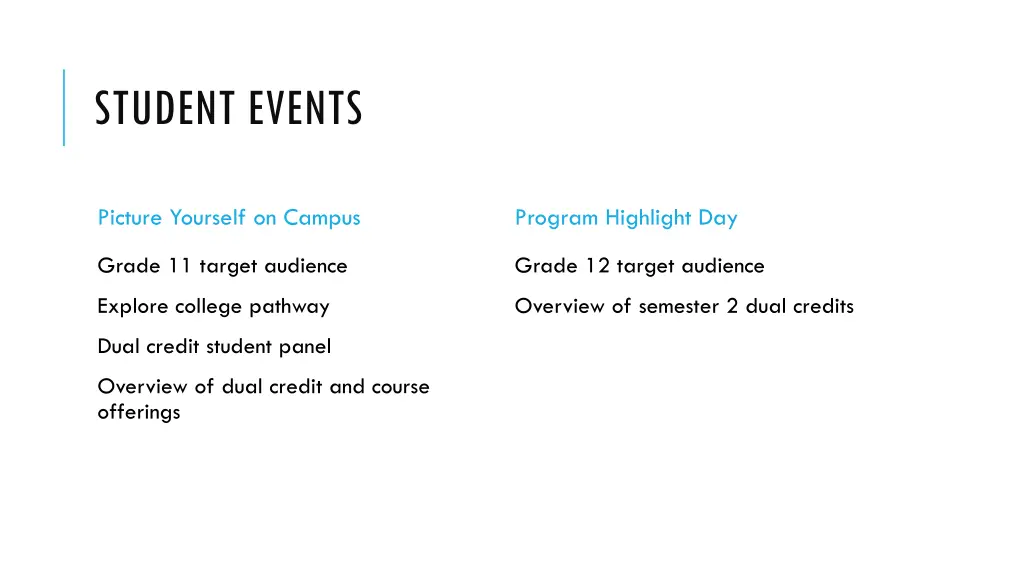 student events