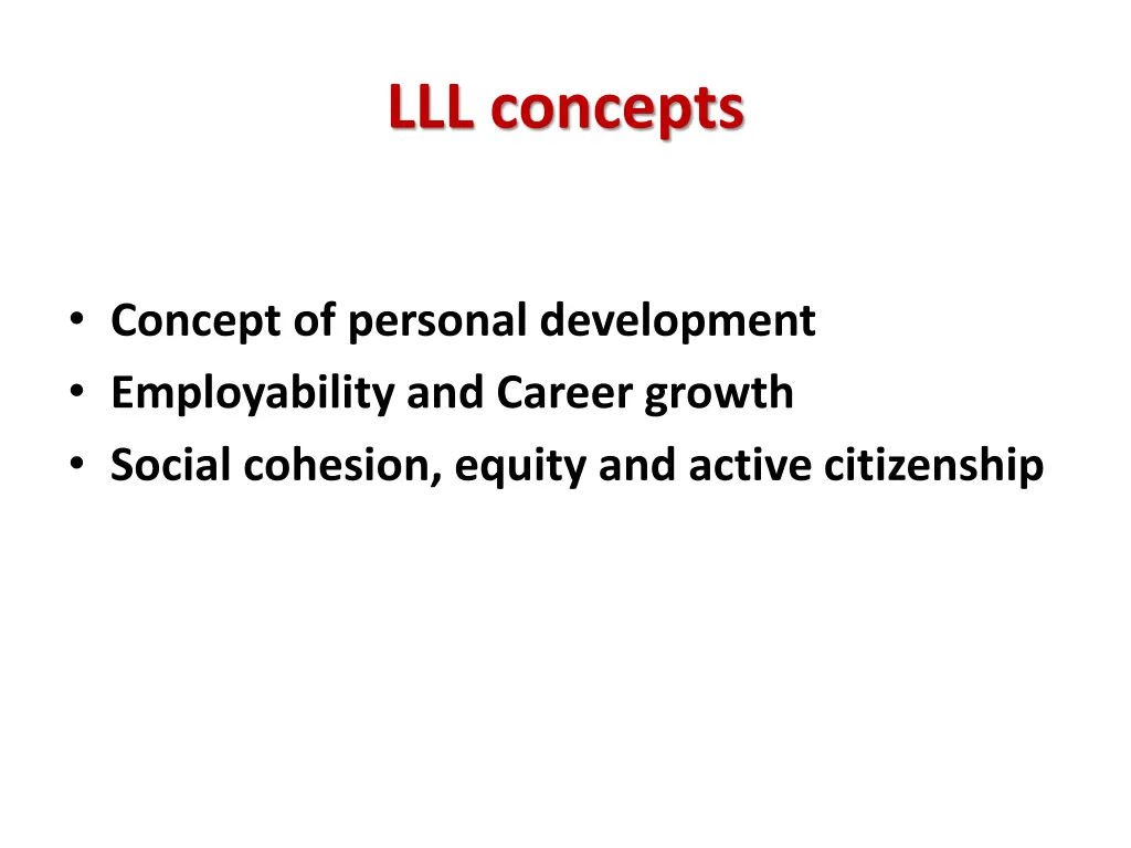 lll concepts