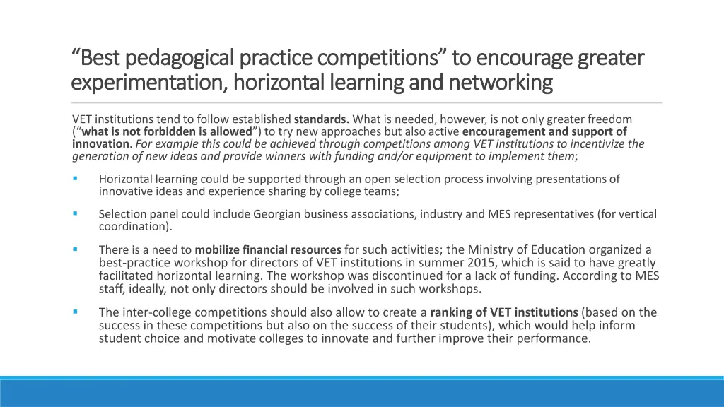 best pedagogical practice competitions