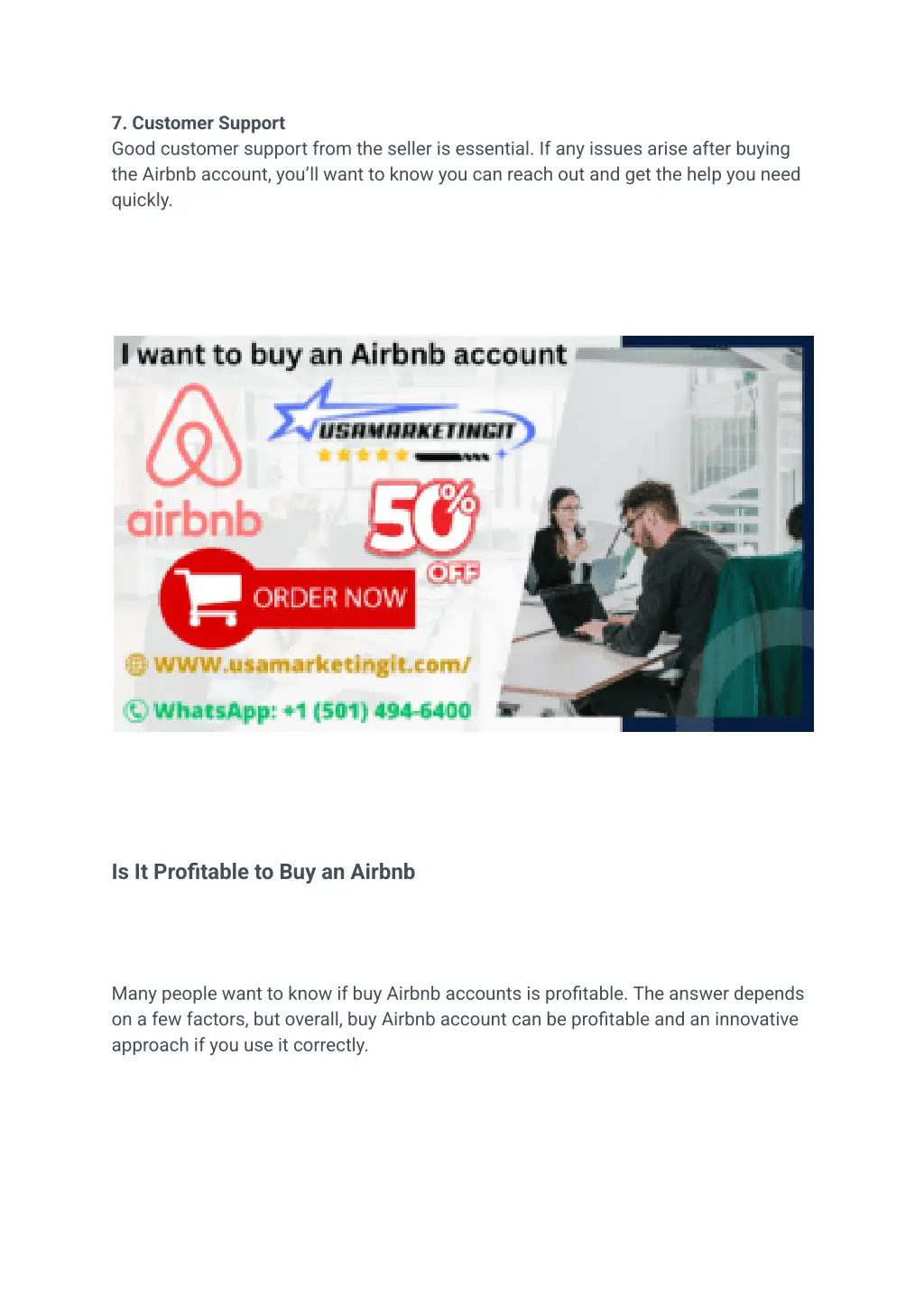 7 customer support good customer support from