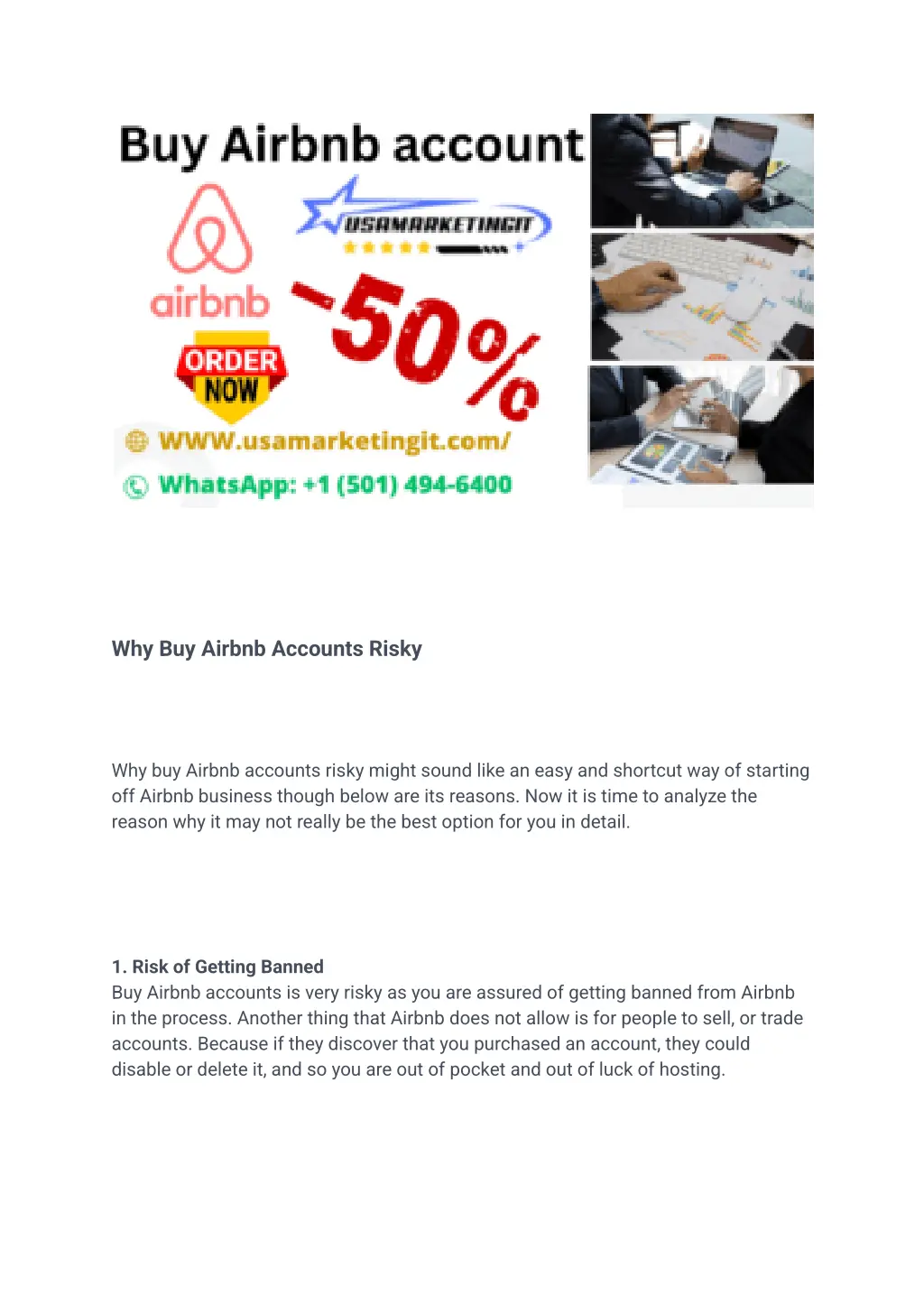 why buy airbnb accounts risky