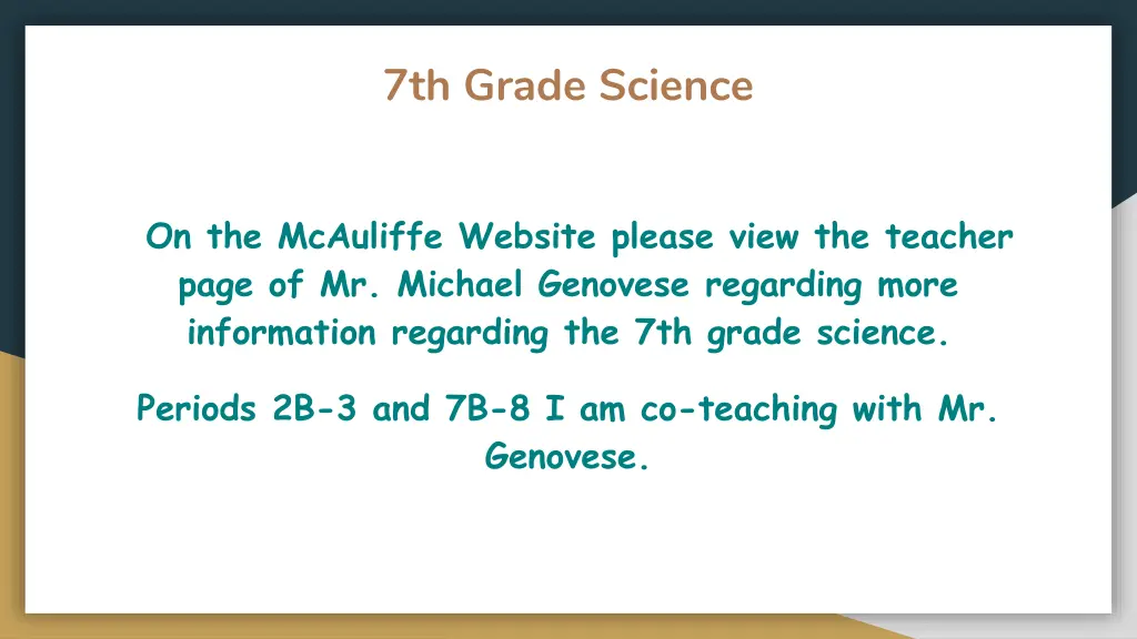 7th grade science
