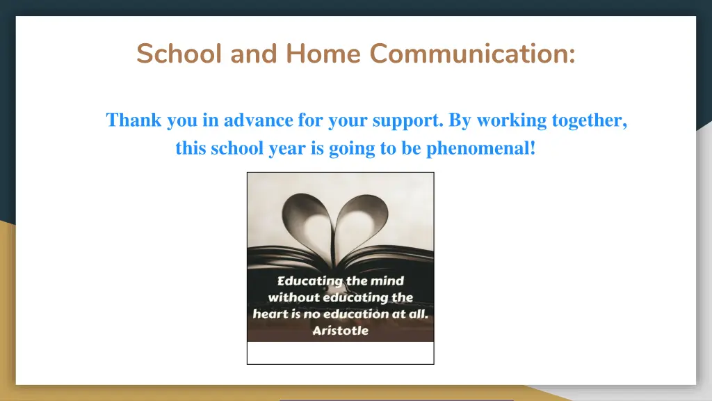 school and home communication