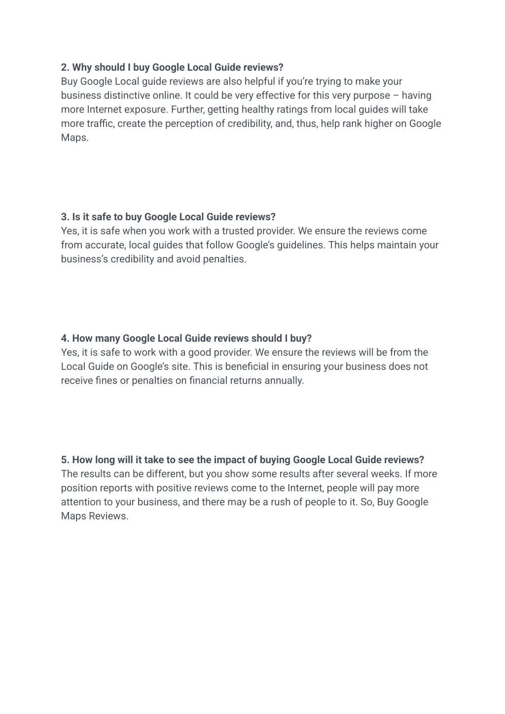 2 why should i buy google local guide reviews