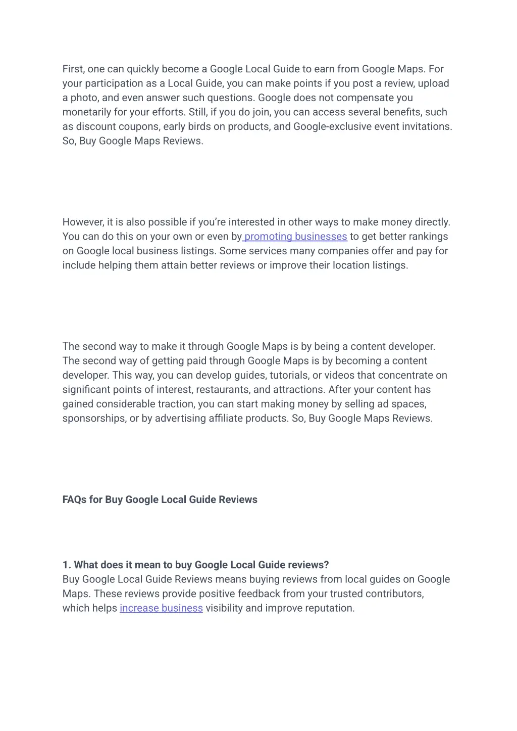 first one can quickly become a google local guide