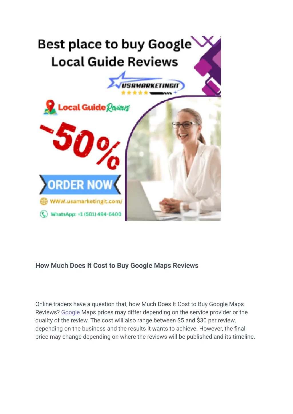 how much does it cost to buy google maps reviews