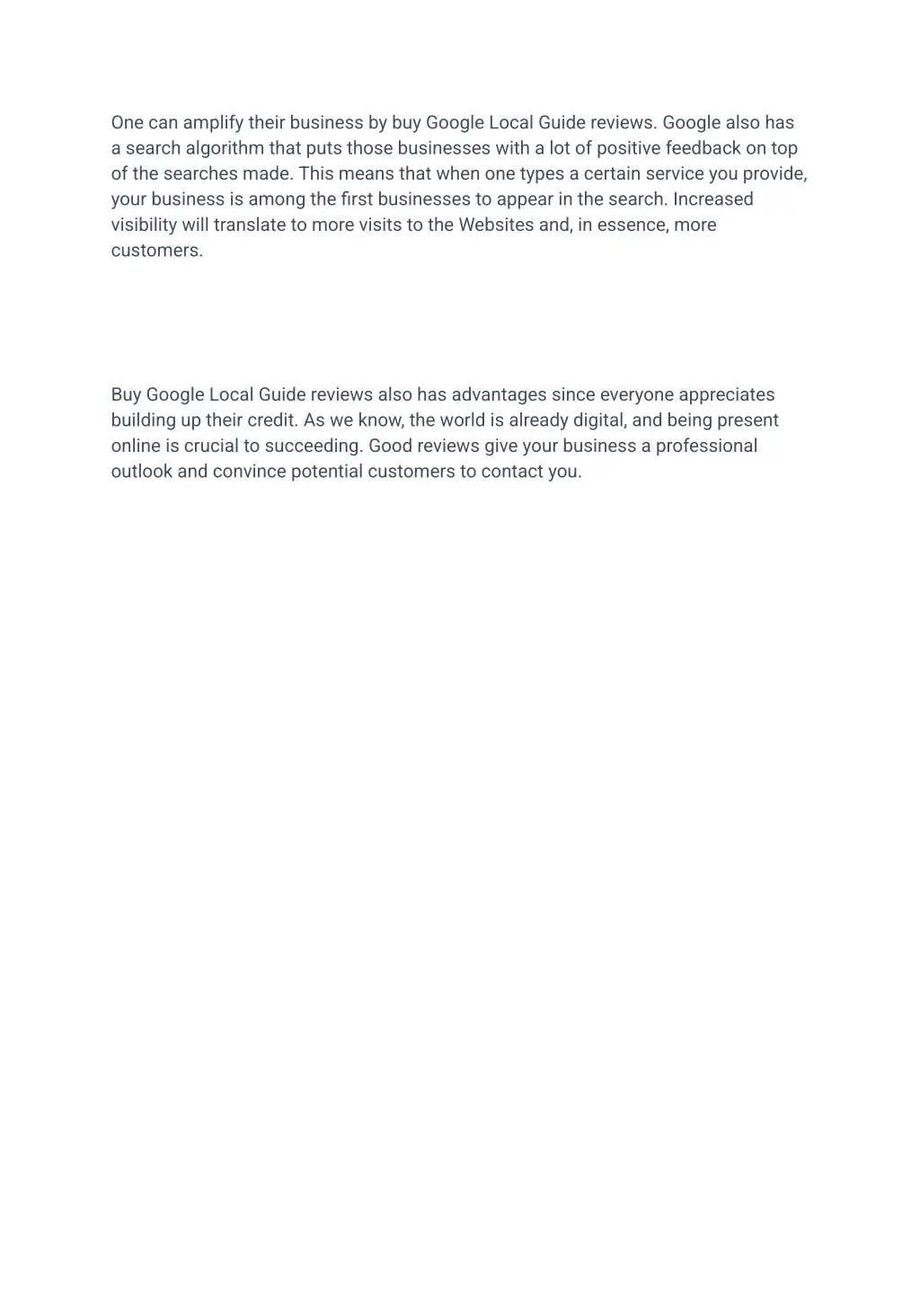 one can amplify their business by buy google