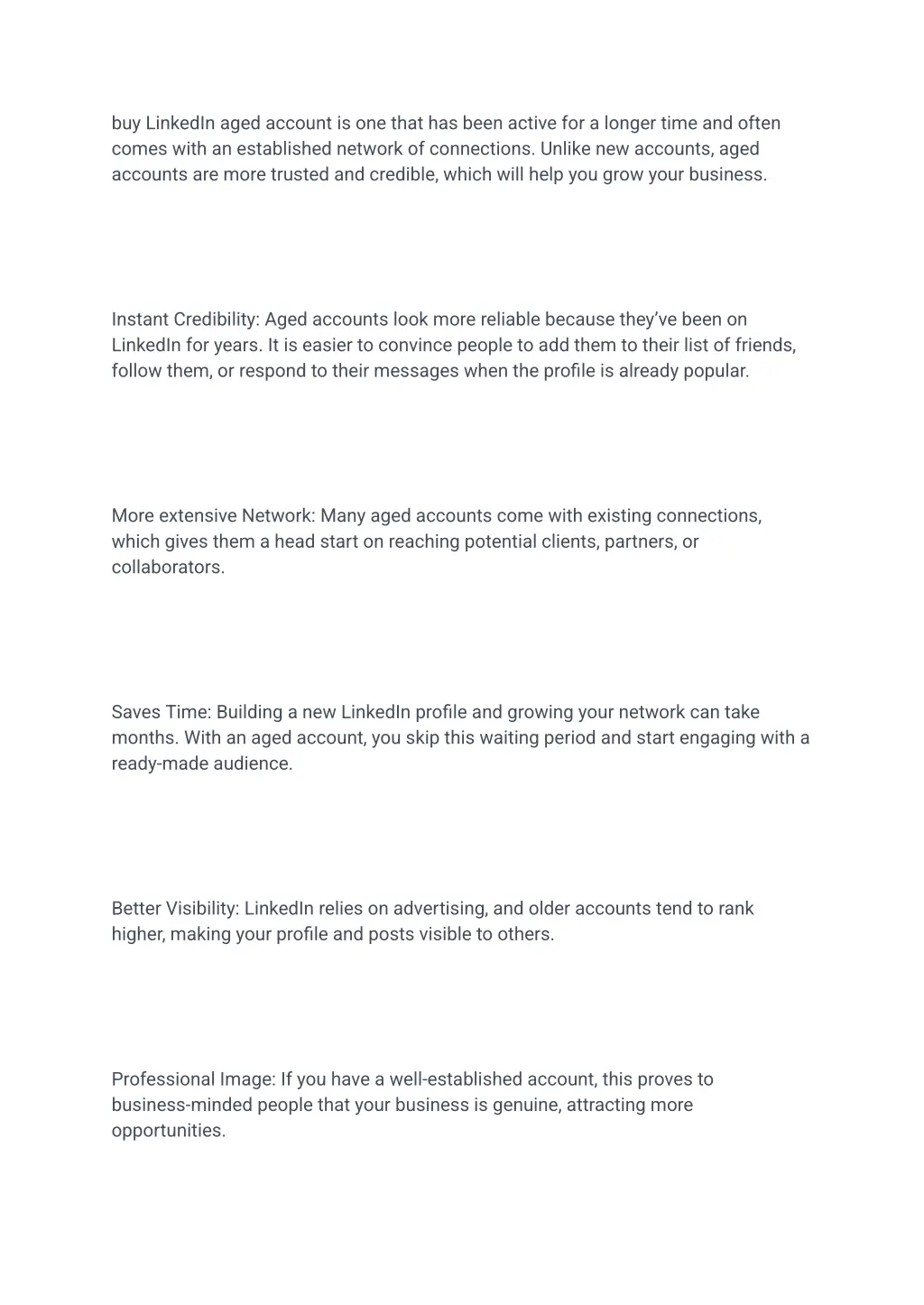 buy linkedin aged account is one that has been