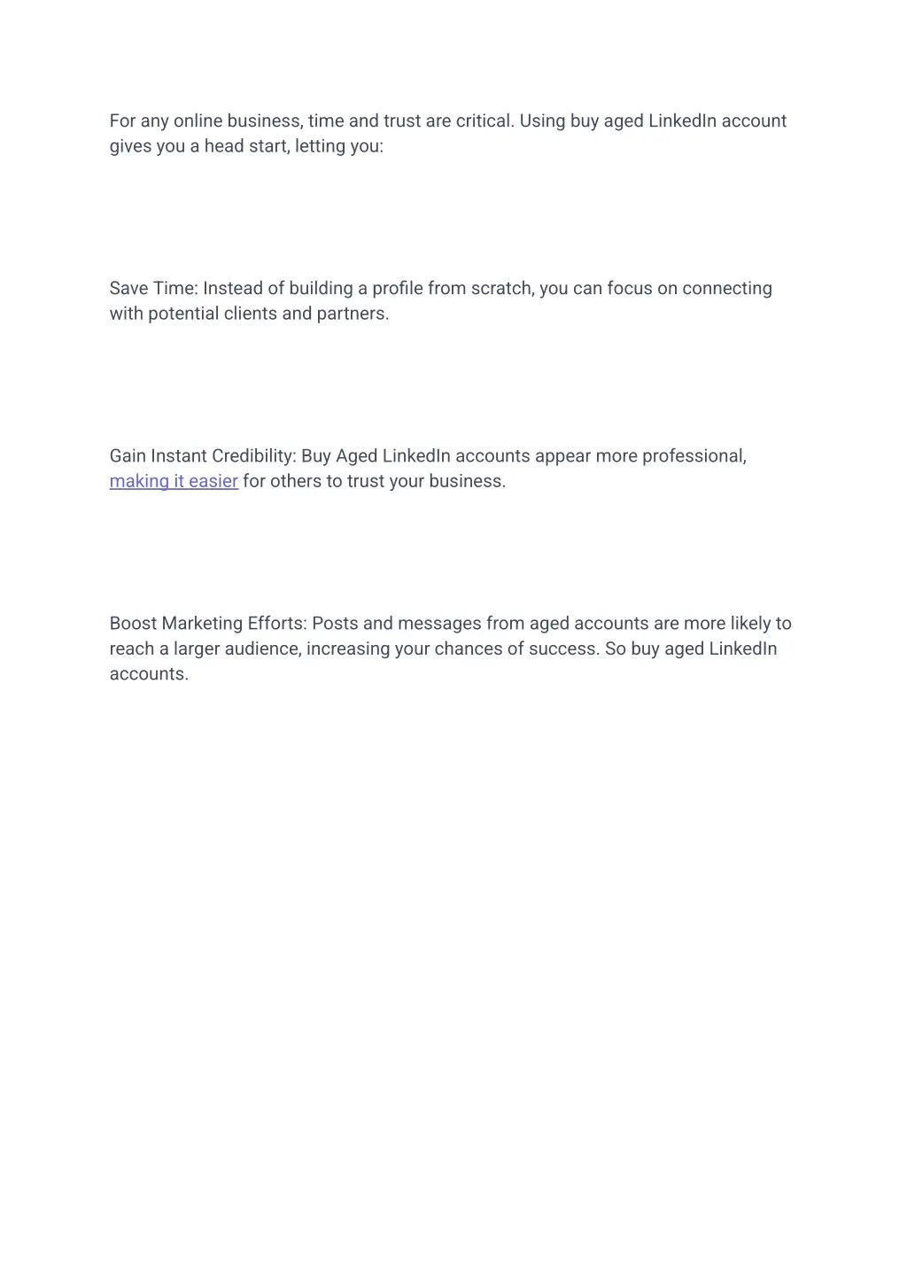 for any online business time and trust