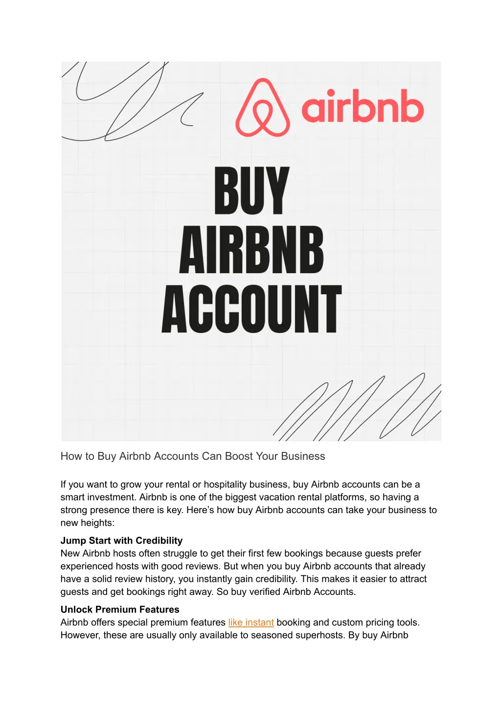 how to buy airbnb accounts can boost your business