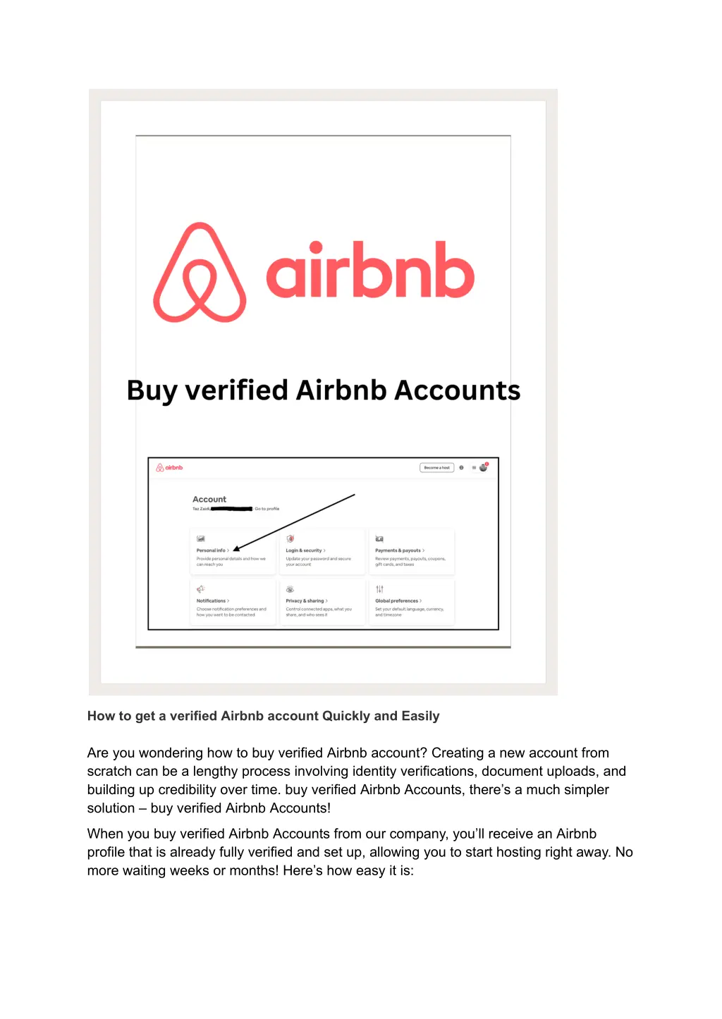 how to get a verified airbnb account quickly