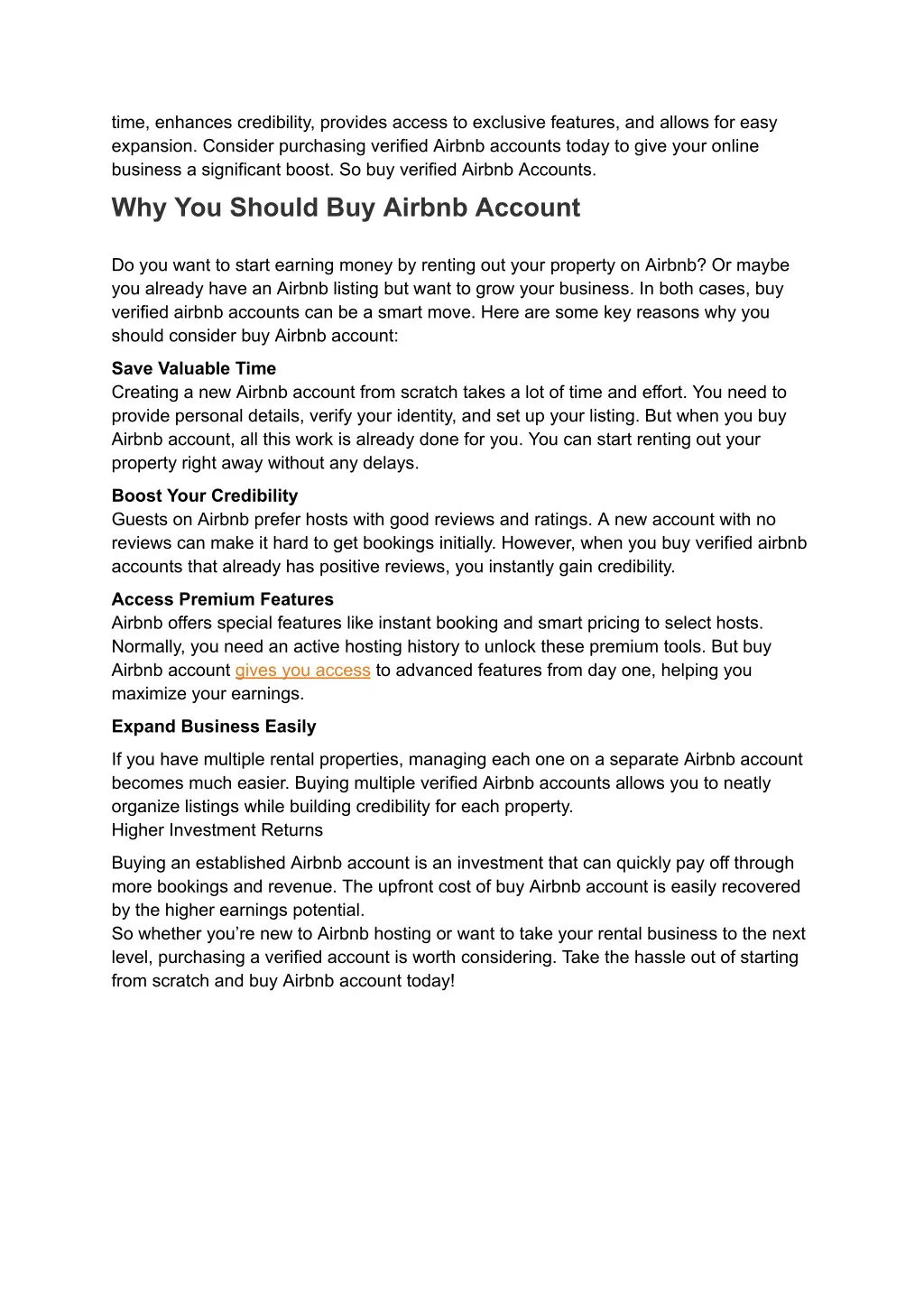 time enhances credibility provides access