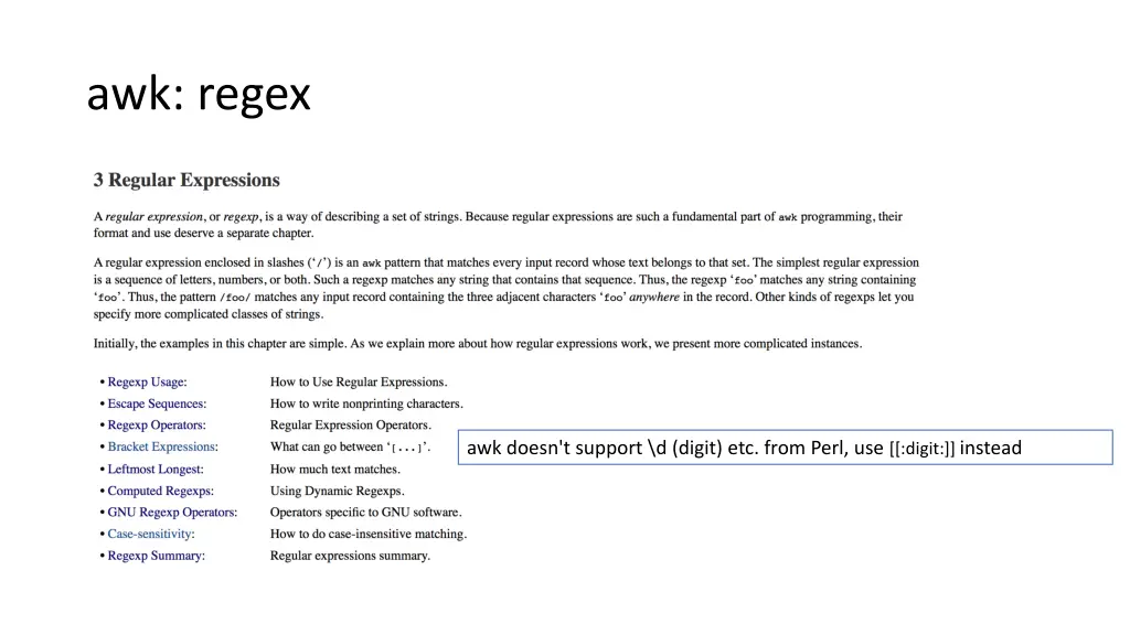 awk regex