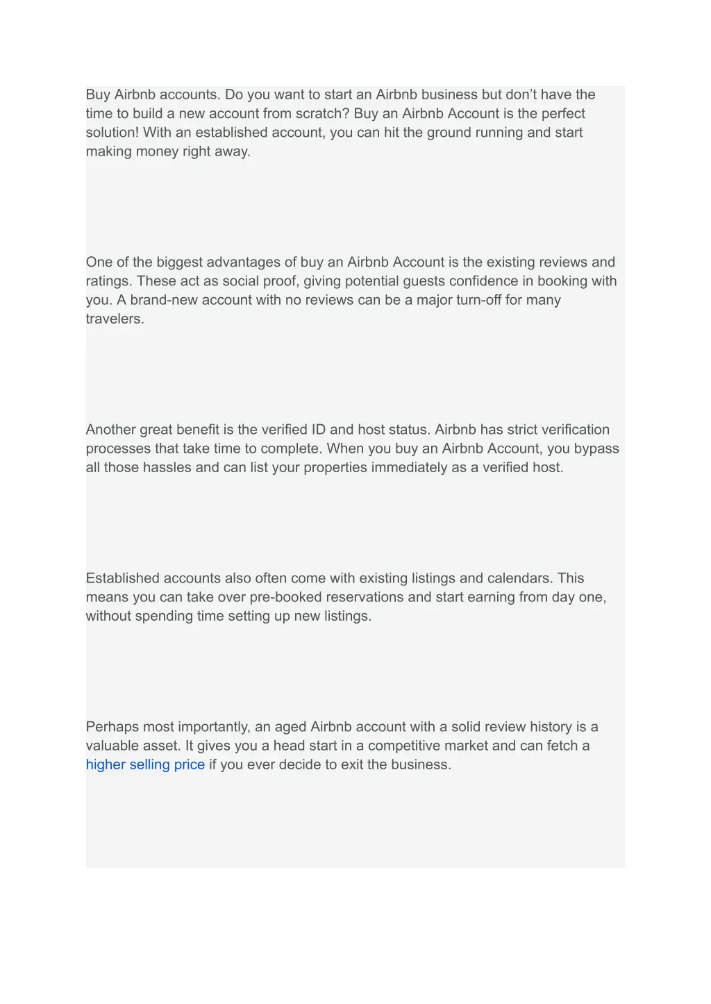 buy airbnb accounts do you want to start