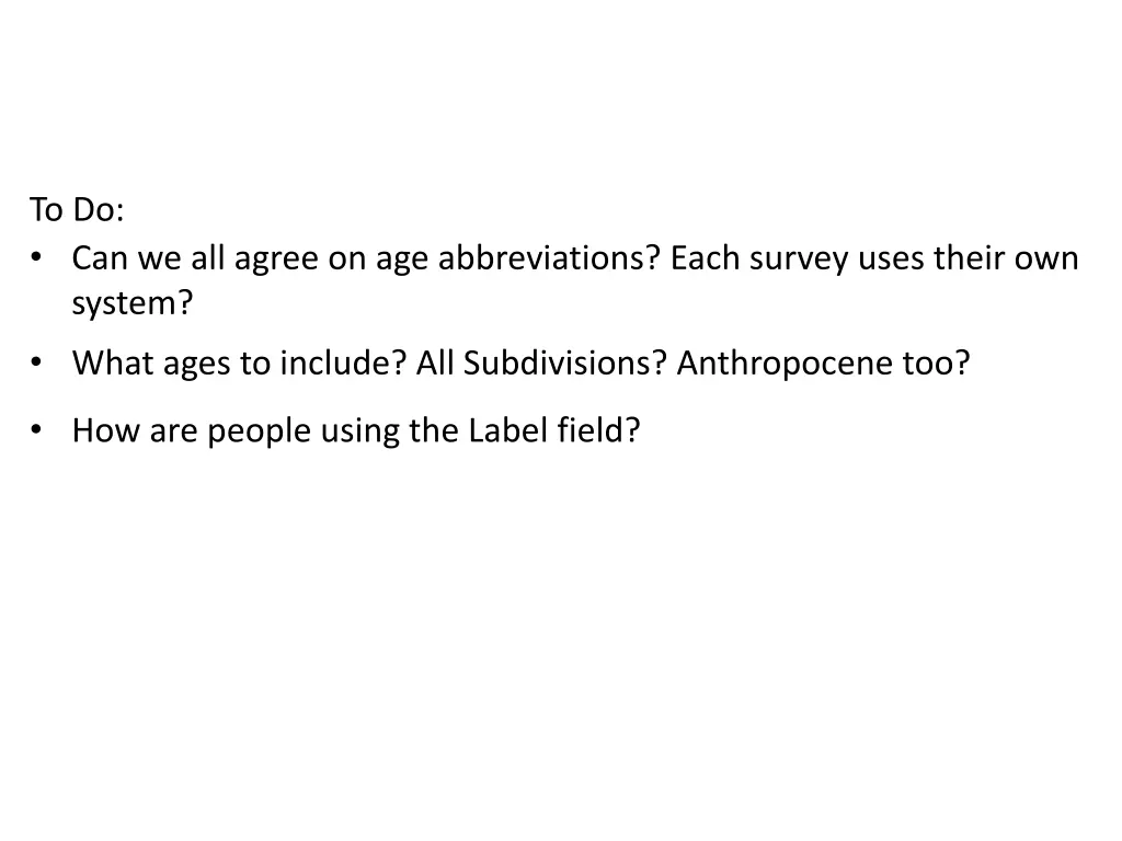 to do can we all agree on age abbreviations each
