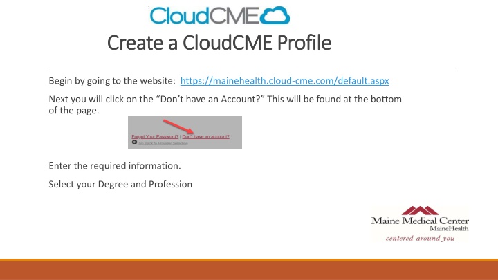create a cloudcme profile create a cloudcme