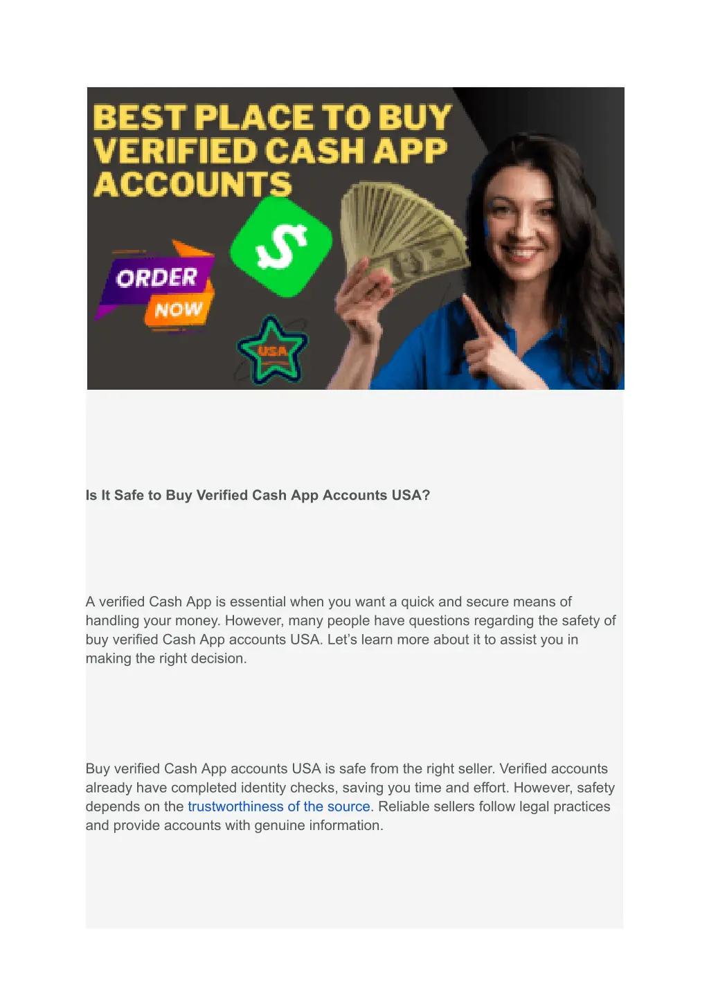 is it safe to buy verified cash app accounts usa
