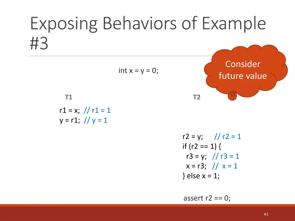 exposing behaviors of example 3 1