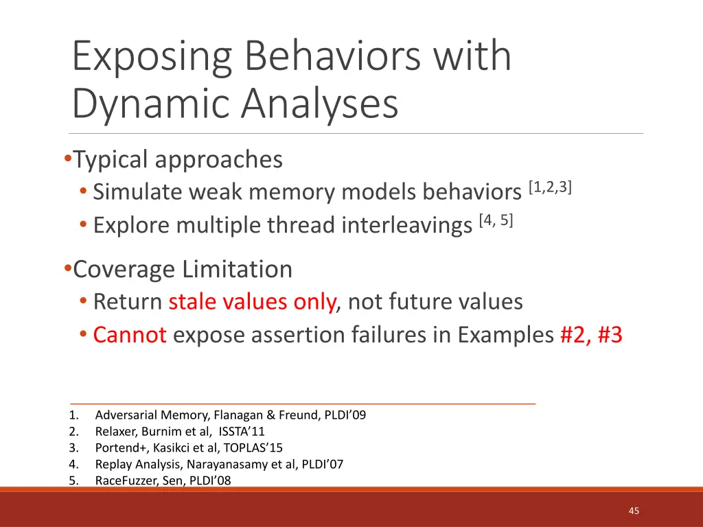 exposing behaviors with dynamic analyses typical 1