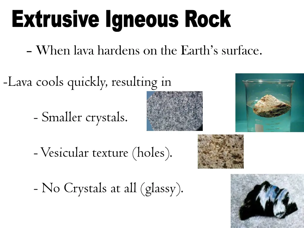extrusive igneous rock