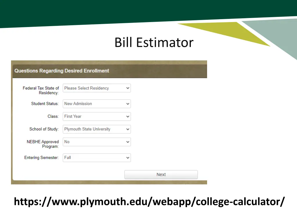 bill estimator