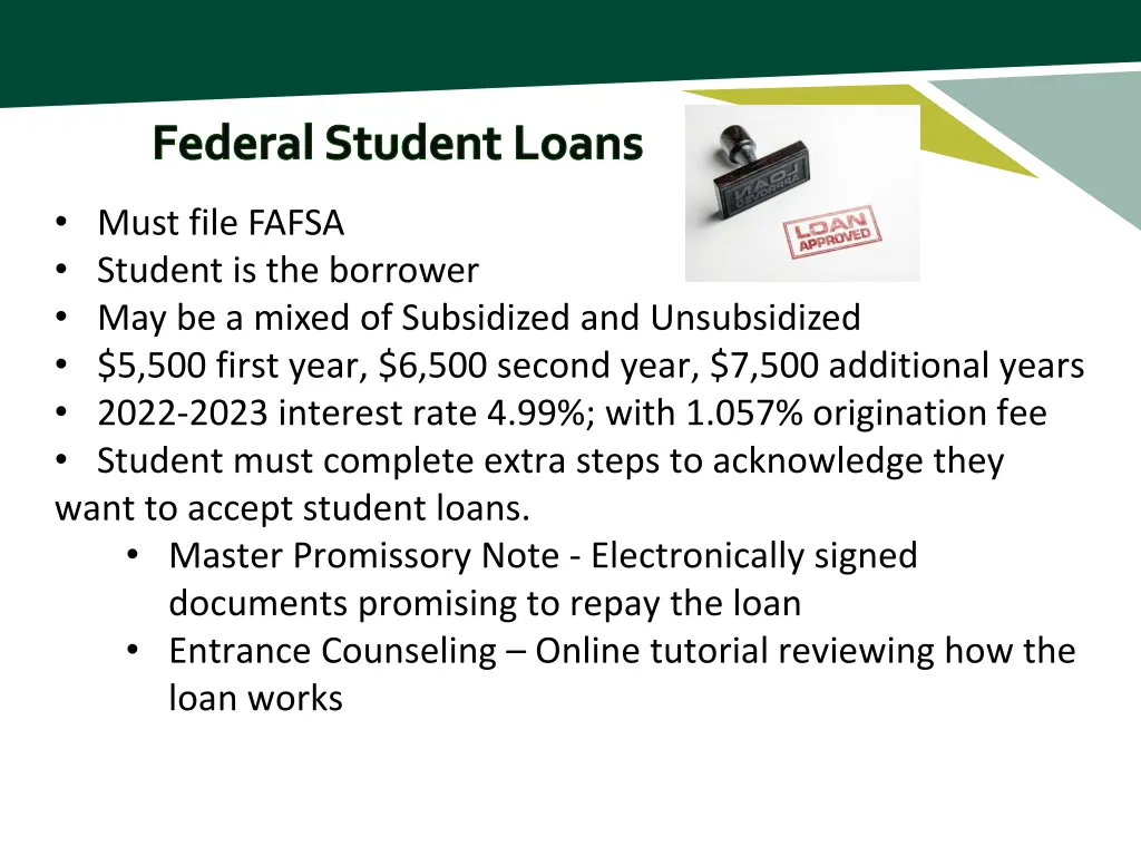 federal student loans