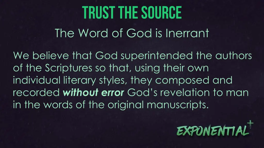 the word of god is inerrant 2