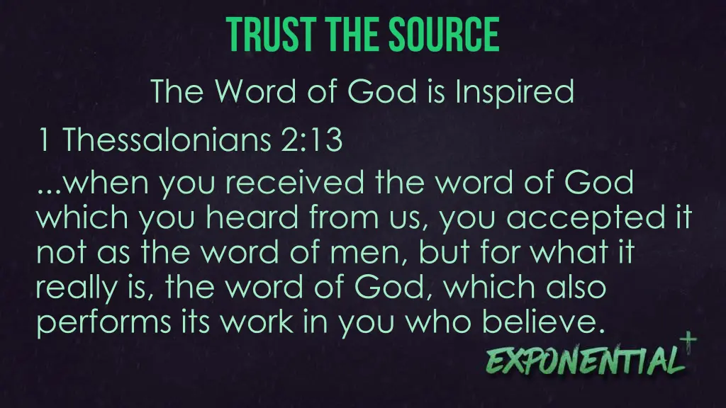 the word of god is inspired 1 thessalonians