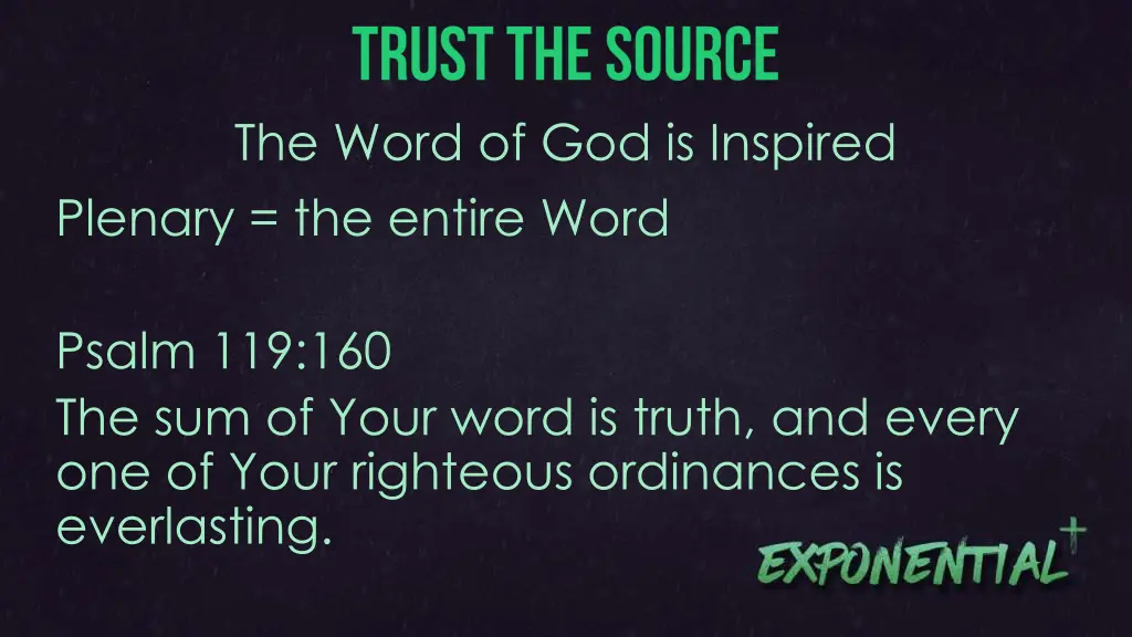 the word of god is inspired plenary the entire