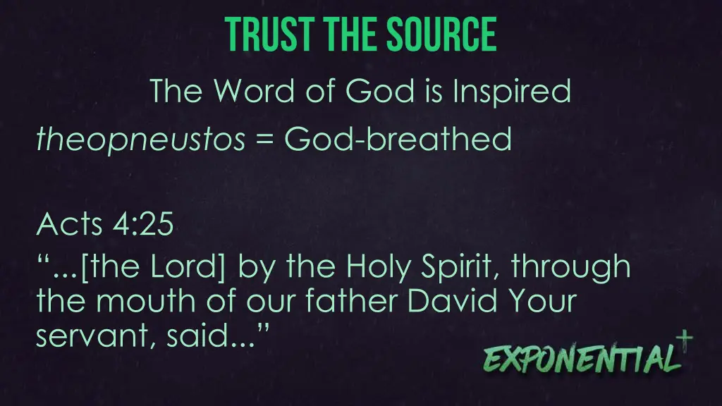 the word of god is inspired theopneustos 1