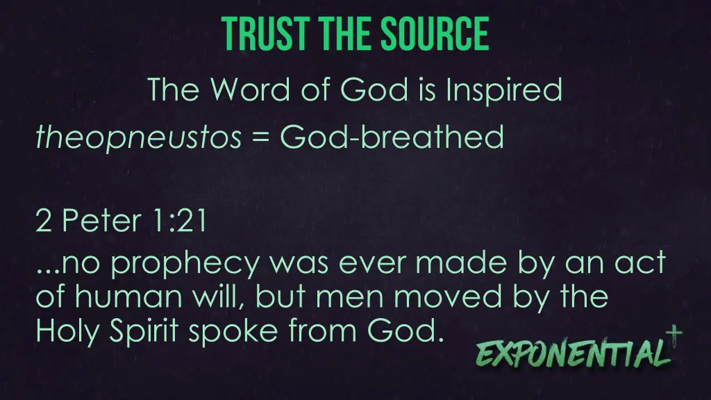 the word of god is inspired theopneustos