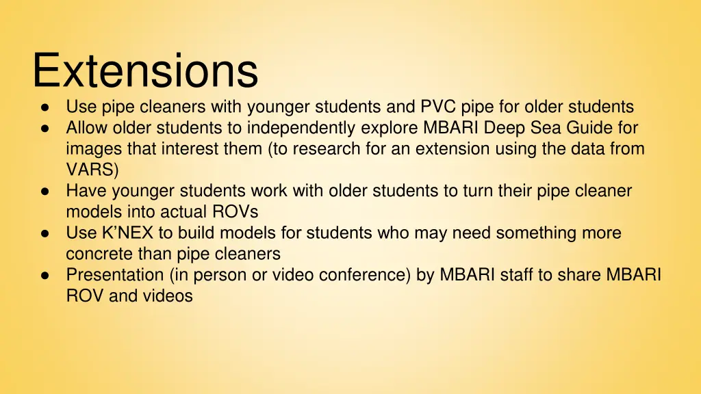 extensions use pipe cleaners with younger