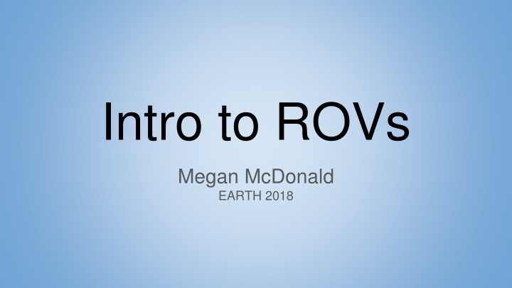 intro to rovs