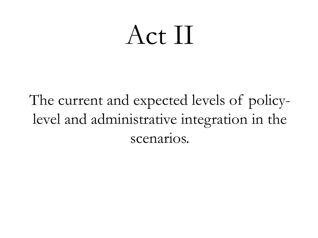 act ii