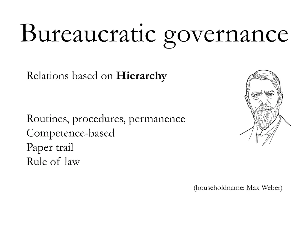 bureaucratic governance